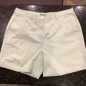 RALPH LAUREN Women's 16 SHORTS Light Sage Green TWILL Cotton